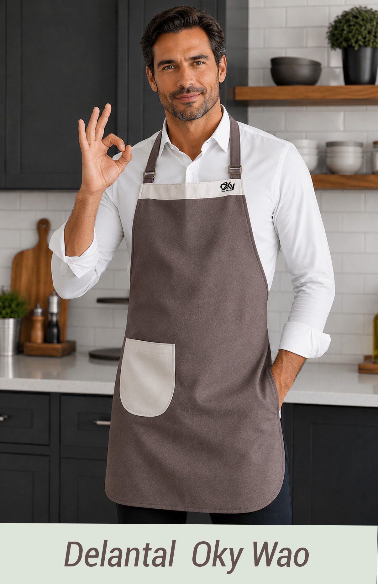 Delantal Hombre Moka