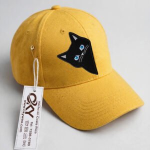 Amarillo Oscuro Gato Negro