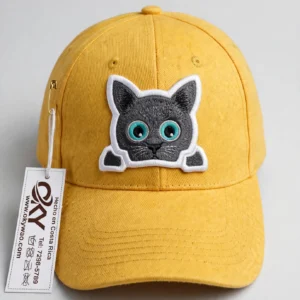 Amarillo Oscuro Gato Gris